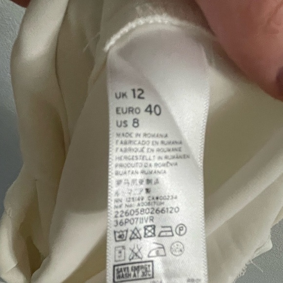 Topshop White Belted Playsuit Shorts Jumpsuit Romper Size 8 - Picture 8 of 12